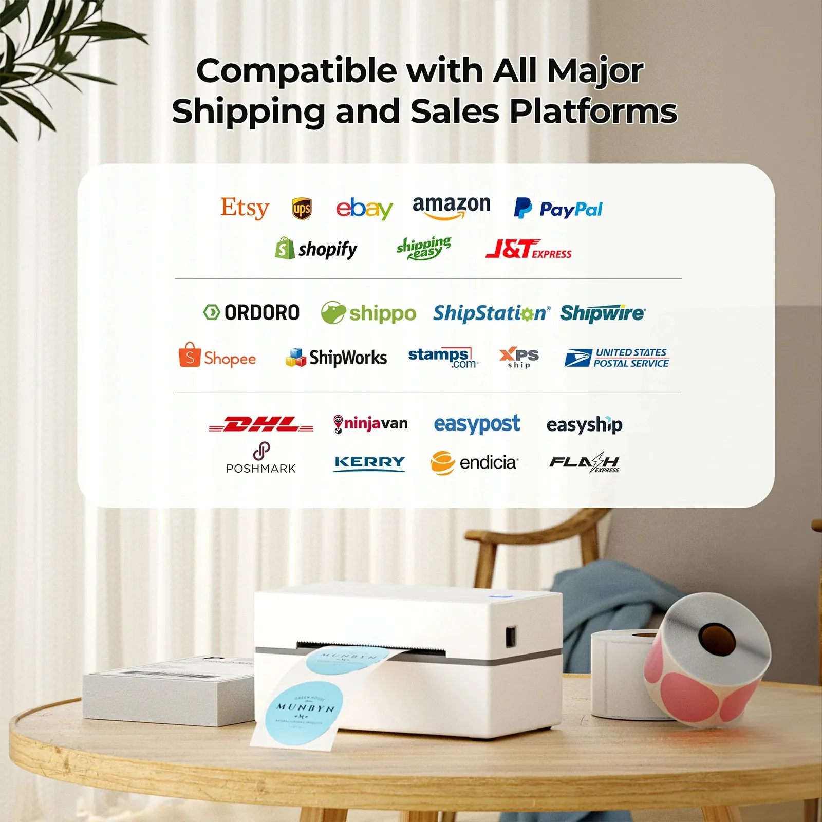 MUNBYN RealWriter 130 Thermal Label Printer