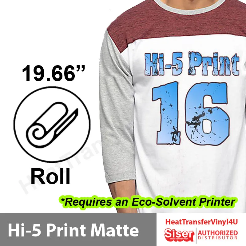 Siser Hi-5 Print Matte 19.66" Roll (Yard)