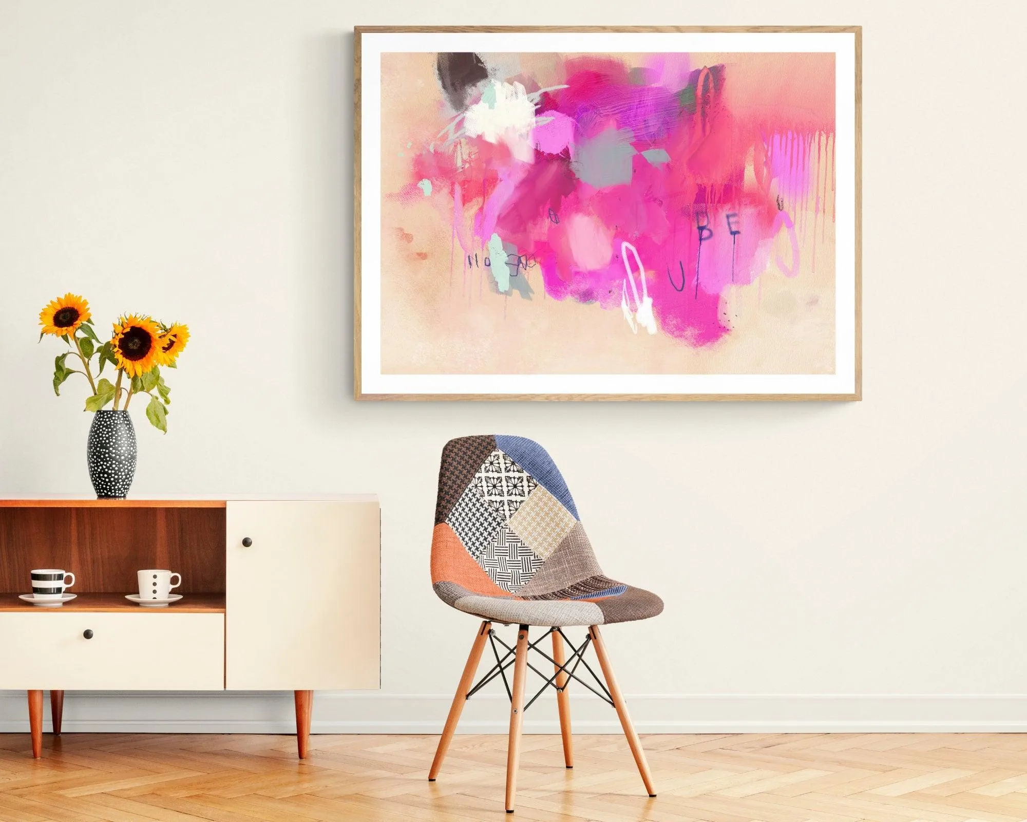 Urban street art Hot pink graffiti Abstract wall art, Wall Art Print, Abstract painting Digital download, Abstract vibrant painting